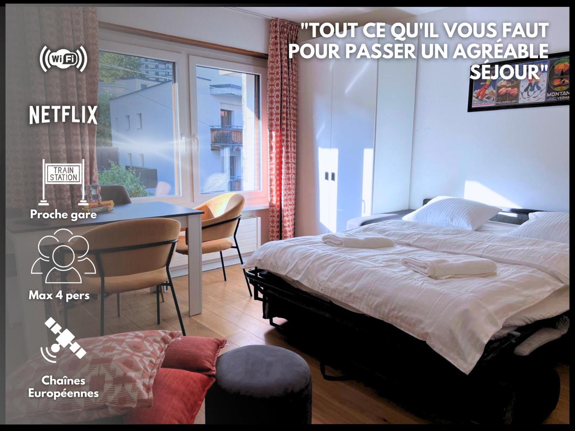 La Perle Montana Apartment ครองส์มอนตานา ภายนอก รูปภาพ